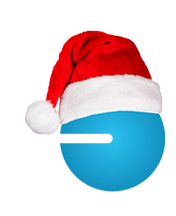 Santa Hat blue guy